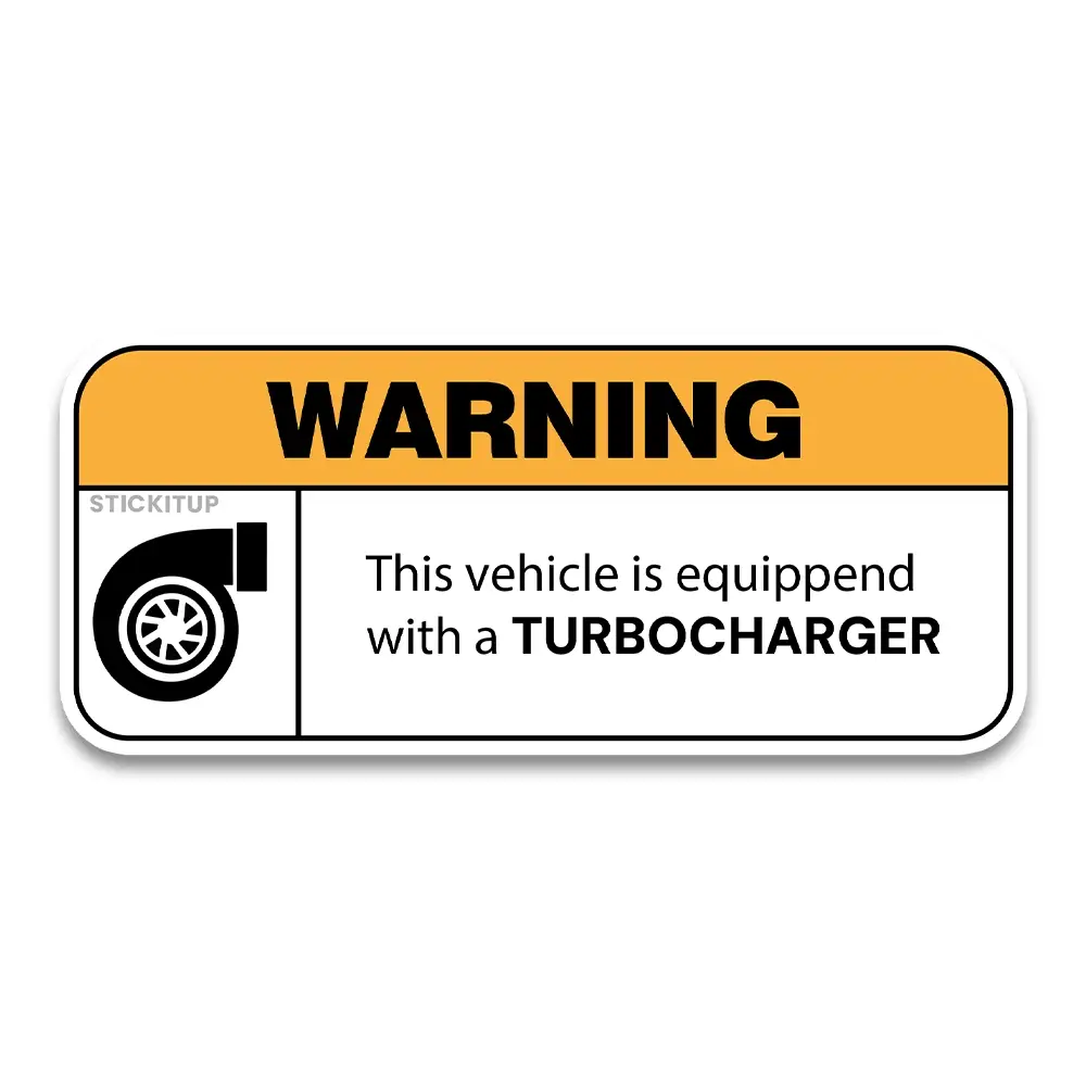 Warning The Vehicle Bumper Sticker