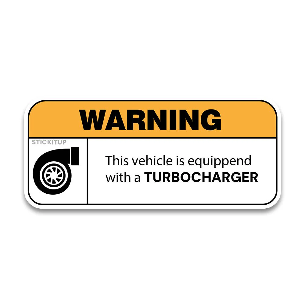 Warning The Vehicle Bumper Sticker - Image 2