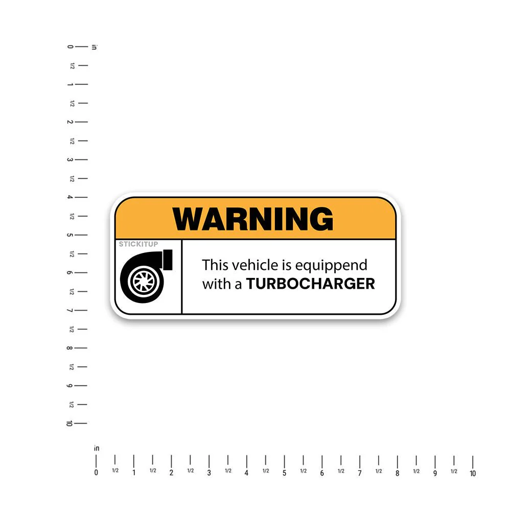 Warning The Vehicle Bumper Sticker - Image 4