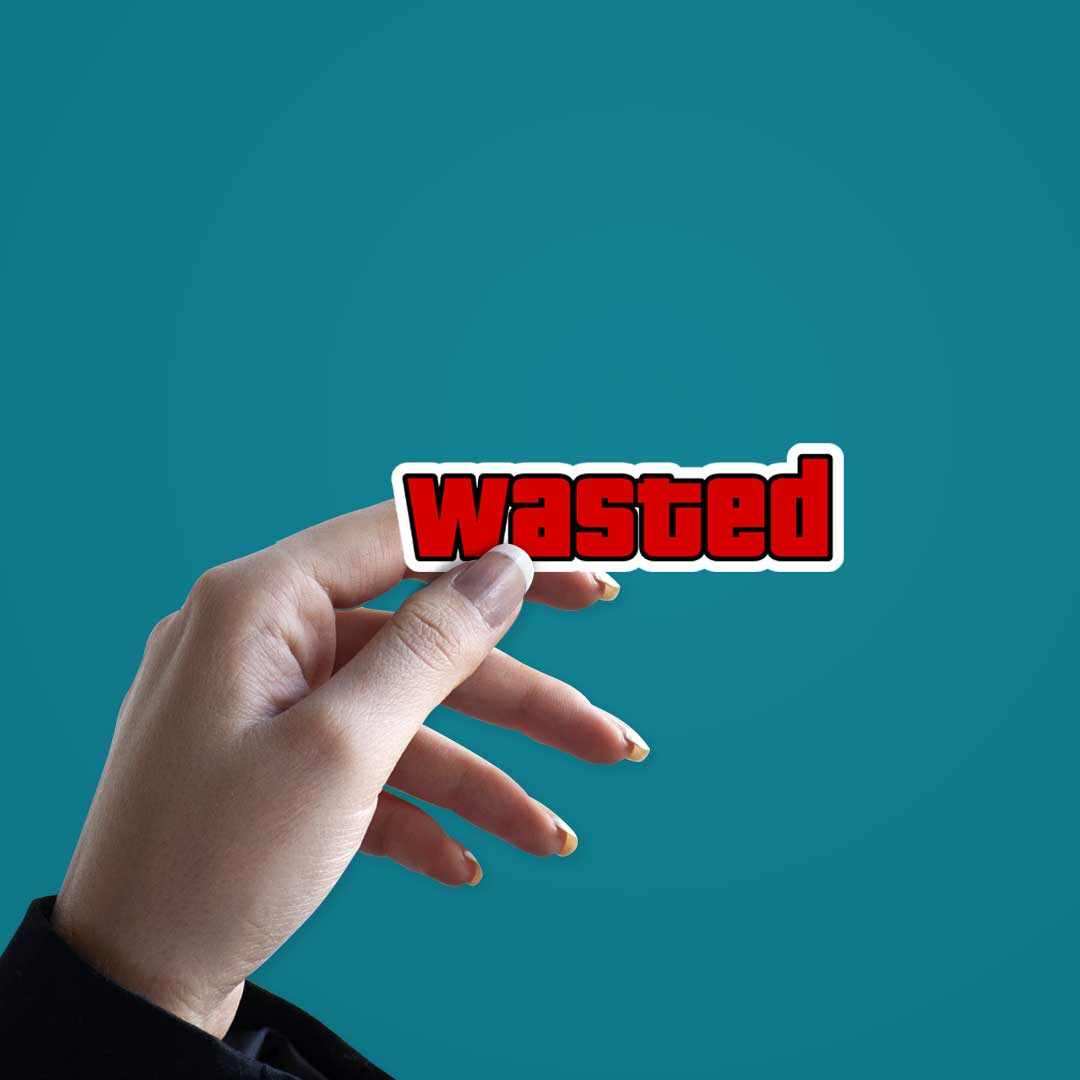 Wasted Sticker - Image 2