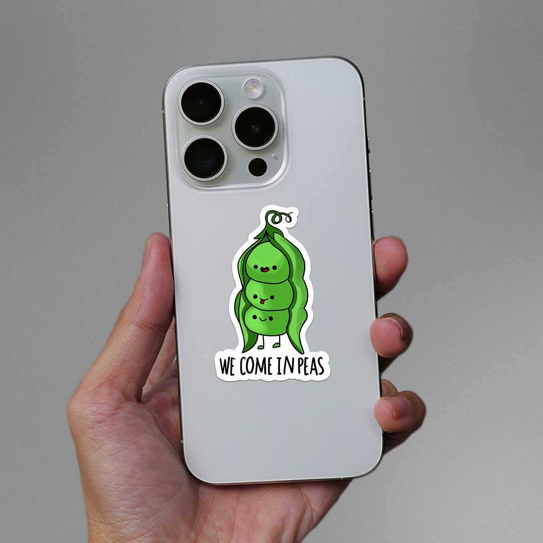 We Come In Peas Sticker - Image 3