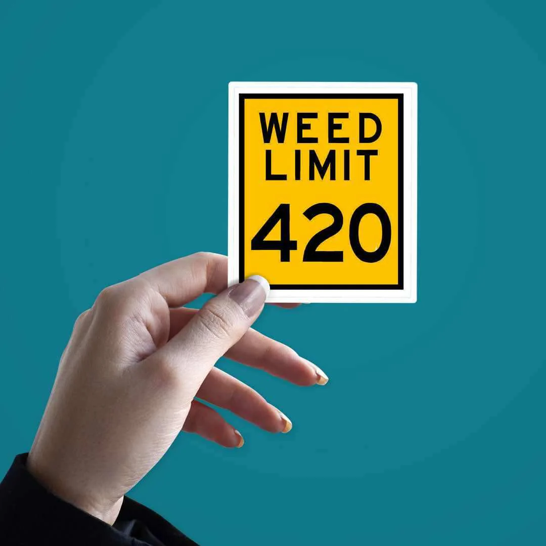 Weed Limit Sticker - Image 3
