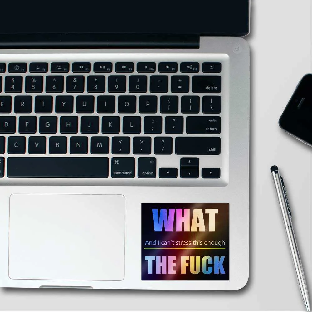 What the fuck Holographic Sticker - Image 3