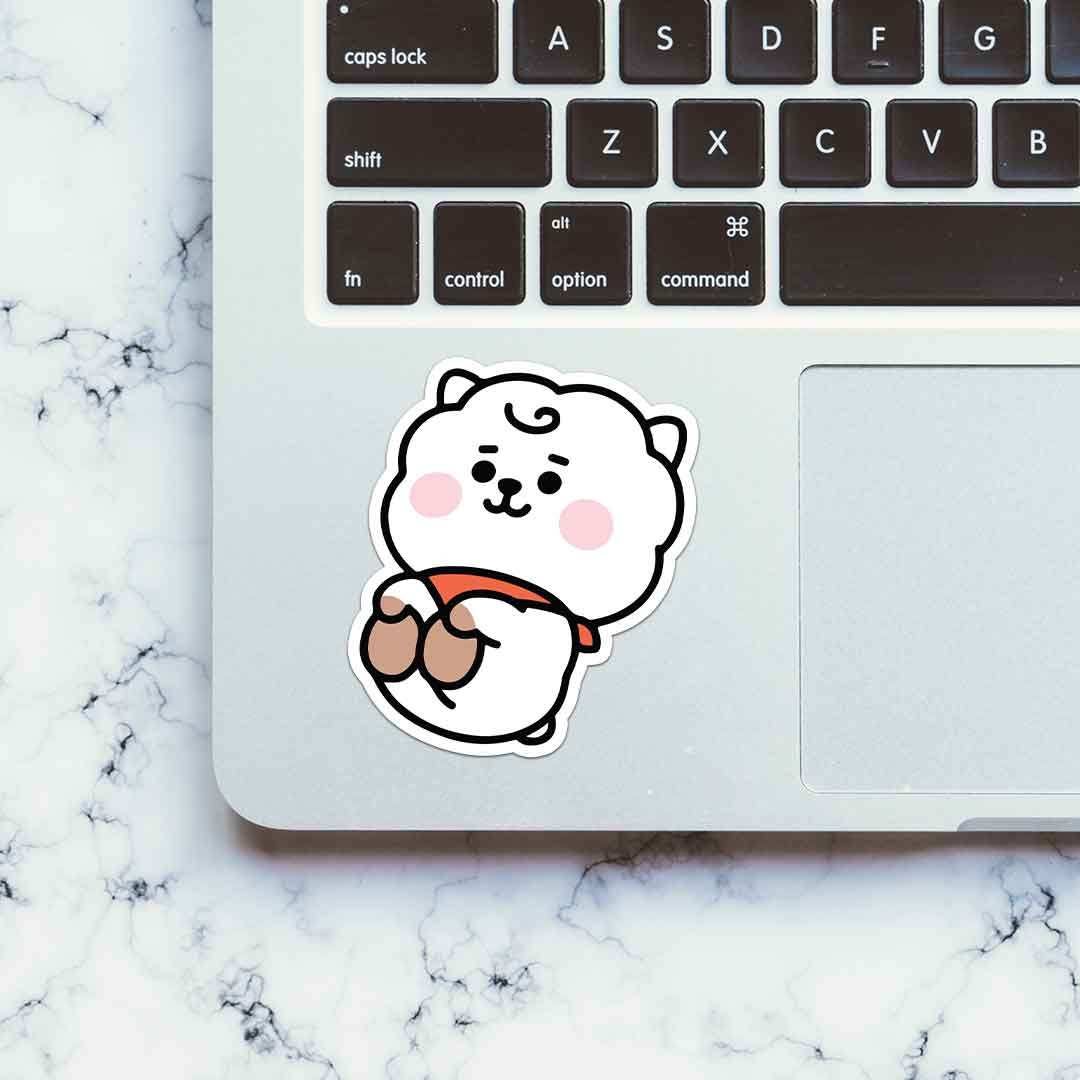 White Pookie Sticker - Image 4