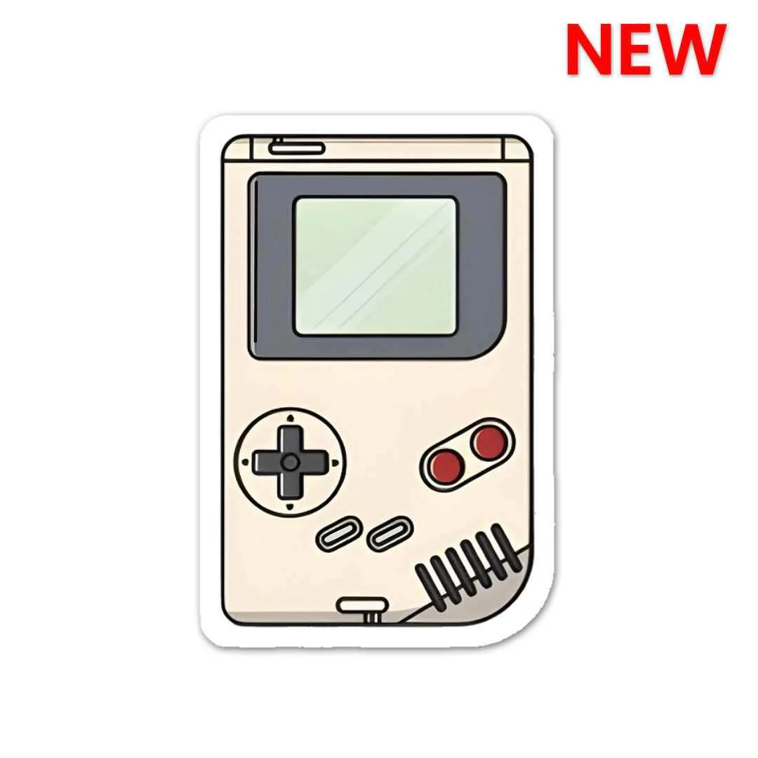 White Gameboy Sticker - Image 2