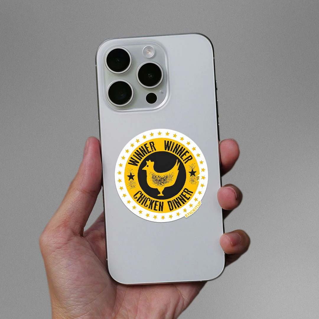 WINNER WINNER CHICKEN DINNER Sticker - Image 3