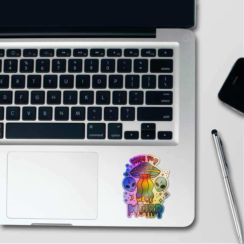 Wish you were weird Holographic Stickers - Image 3