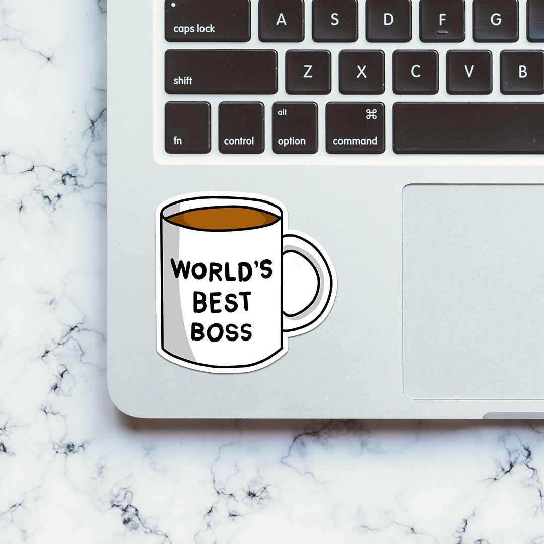 World's Best Boss Sticker - Image 4
