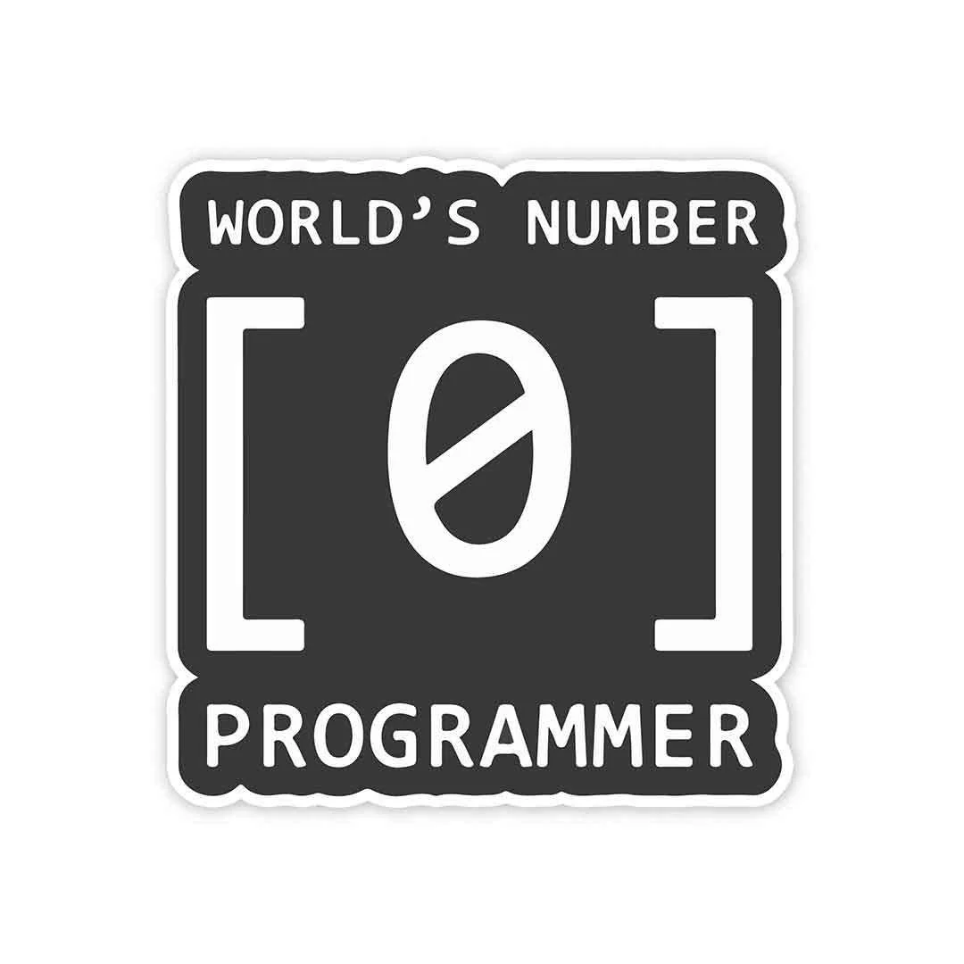 World's #1 Programmer Sticker