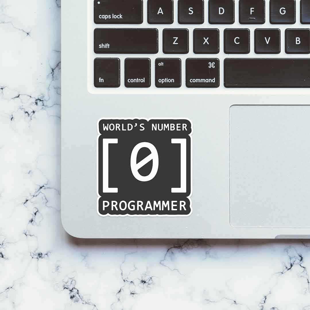 World's #1 Programmer Sticker - Image 4