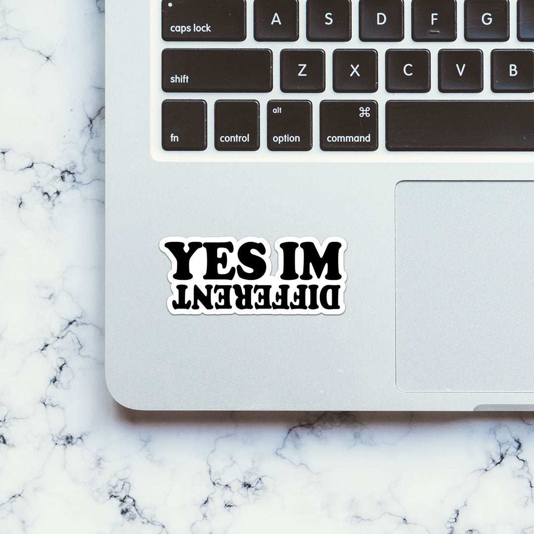 Yes I Am Different Sticker - Image 4