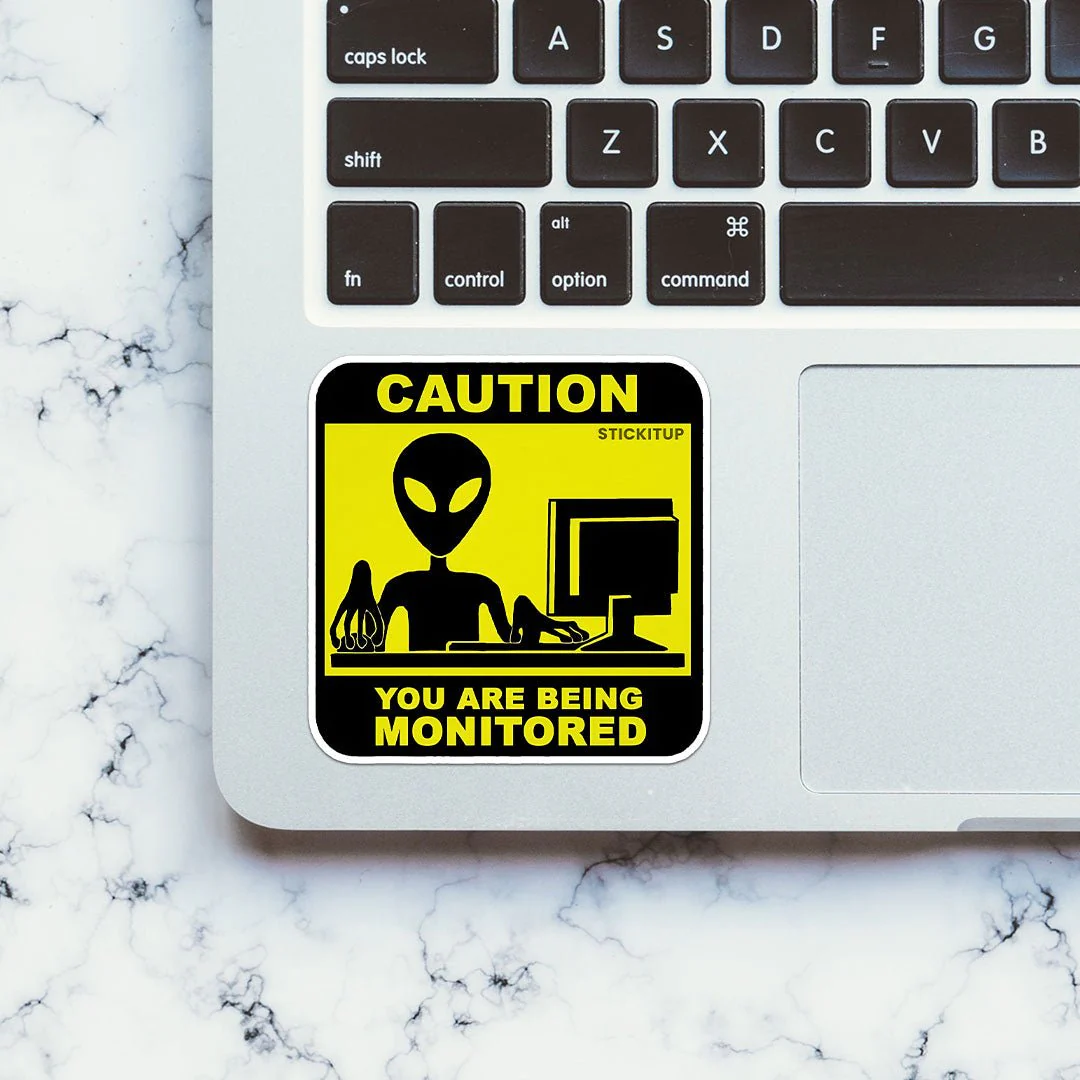 You Are Deing Monitored Sticker - Image 4