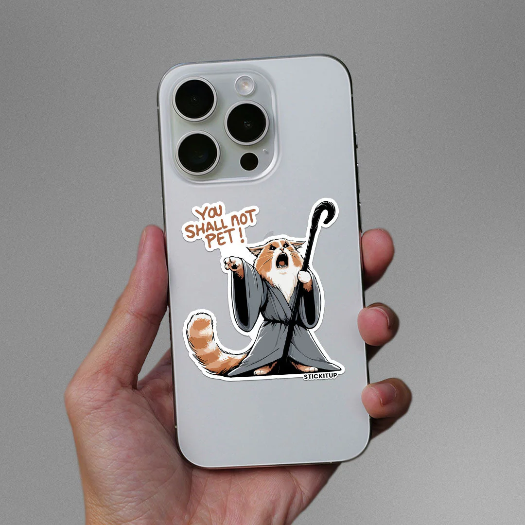 You Shall Not Pet Sticker - Image 3