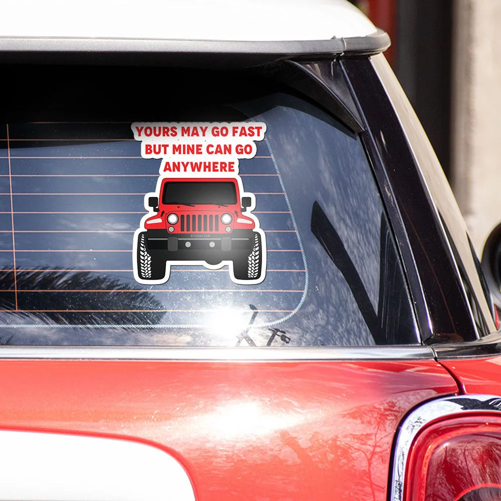 Yours May Go Fast Bumper Sticker - Image 3