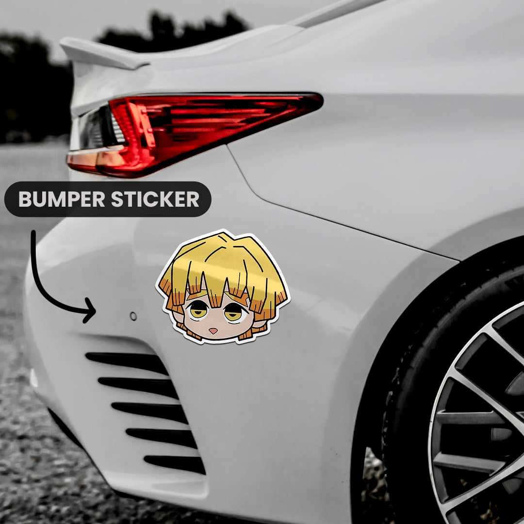 Zenitsu Bumper Sticker - Image 4